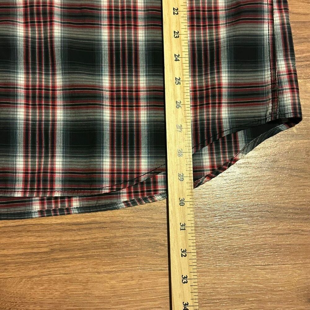 7 Diamonds Plaid Button Up Collared Short Sleeve Shirt | Men Size XXL - Picture 10 of 11